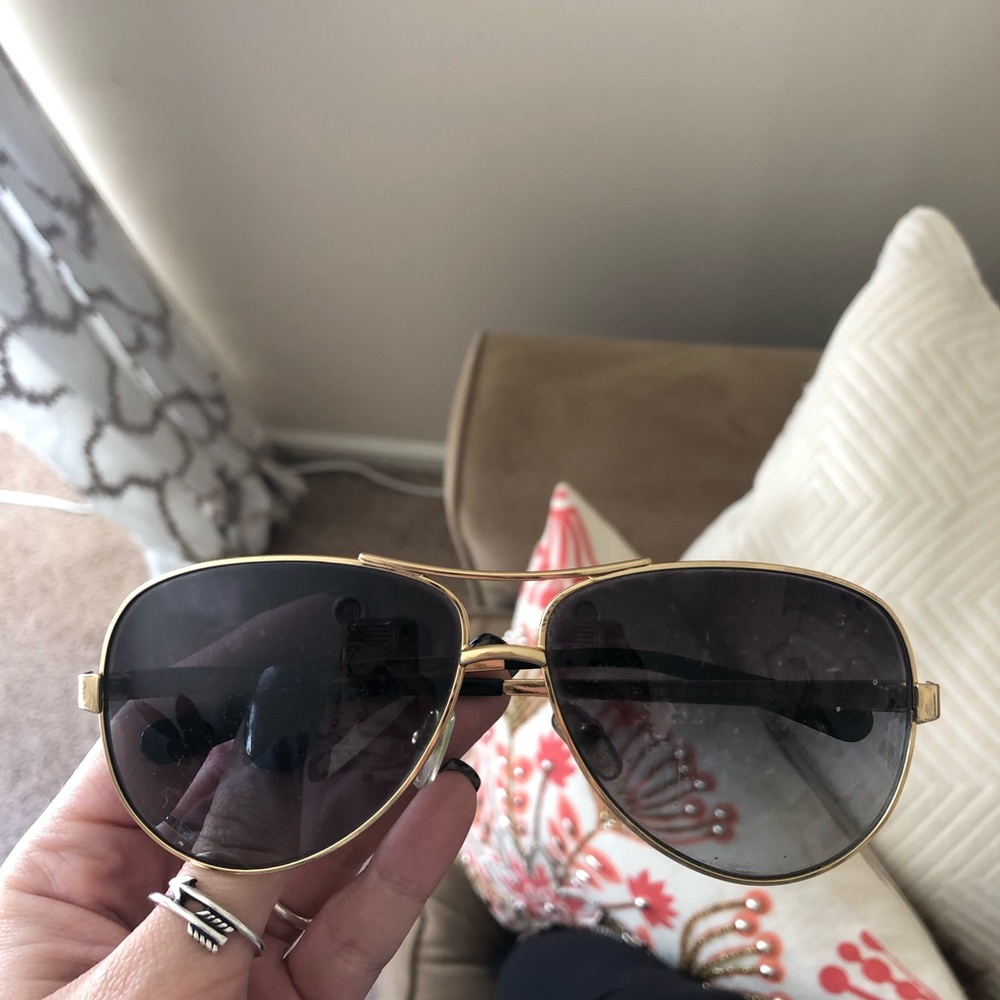 tory burch brown aviator sunglasses